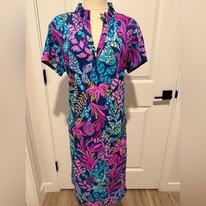 Lilly Pulitzer Luxletic Pink and Blue Dress